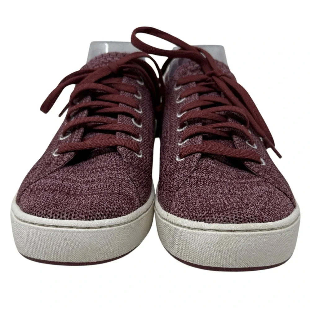 L.L. Bean Women's Knit Eco Bay Lace Up‎ Sneakers Burgundy Size US 10M
